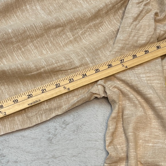 Ella Moss Wide Leg Pants Beige Linen Blend Casual Size S - Picture 6 of 8